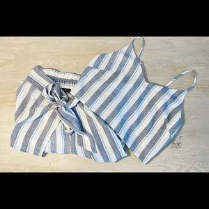 Two piece striped set